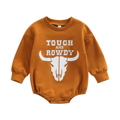 Tough & Rowdy Baby Boy Sweater Romper