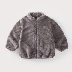 Fluffy Teddy Jacket - Blue