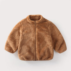 Fluffy Teddy Jacket - Brown Cocoa