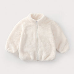 Fluffy Teddy Jacket - Blue