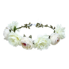 Floral Garland - Flower Girl Hair Accessories, Metal color - 17.