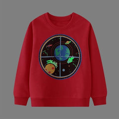 Dino Lit - Glow In The Dark Dinosaur Crew Neck Sweater- Boys Dinosaur Jumper Dino Lit - Glow In The Dark Dinosaur Crew Neck Sweater- Boys Dinosaur Jumper.