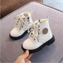 Mika Girls Fashion Boots , Color - Milk Beige