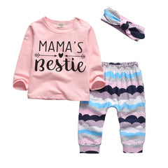 Mommy Is My Besrie - Baby Girl Clothes Set