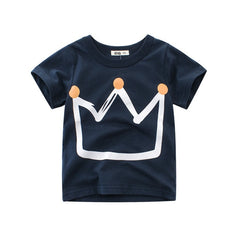 Homie Crown - Navy Blue Toddlers Boy T-shirt Cotton Short Sleeve Homie Crown - Navy Blue Toddlers Boy T-shirt Cotton Short Sleeve.