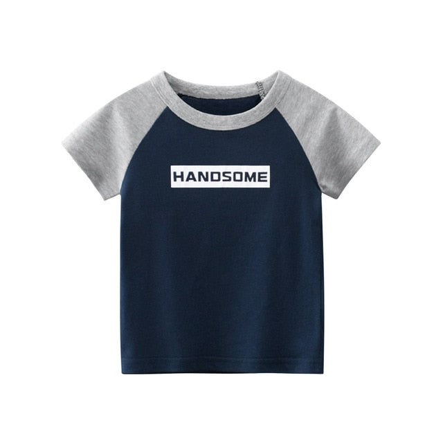 Handsome Boys T-shirt Cotton Short Sleeve Handsome Boys T-shirt Cotton Short Sleeve.