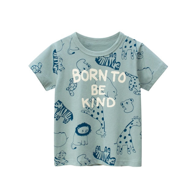 Born To Be Kind - Boys T-shirt Cotton Short Sleeve Born To Be Kind - Boys T-shirt Cotton Short Sleeve.