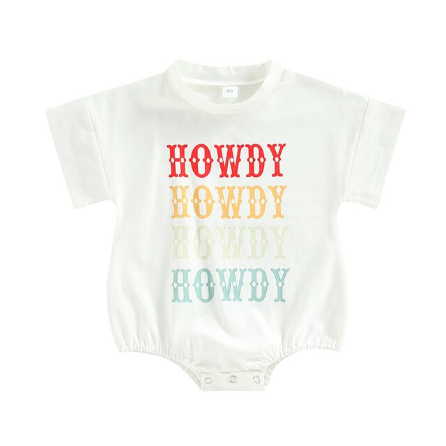 Multi Colour Howdy - Baby Boys Romper T-Shirt