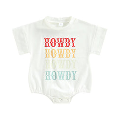 Multi Colour Howdy - Baby Boys Romper T-Shirt