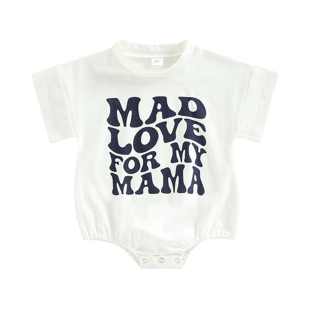 Mad Love For My Mama - Baby Boys Romper T-Shirt