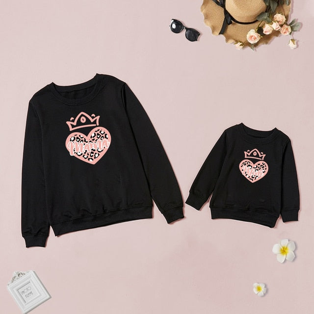 Mother And Daughter Clothes “Mini Mama” Rainbow Print Jumper