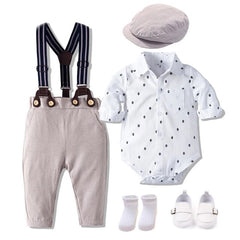 Berkeley - Baby Boy Gentleman Romper Suit Set, Long Sleeve