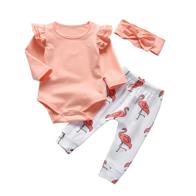 Flamingo - Baby Girl Clothes Set