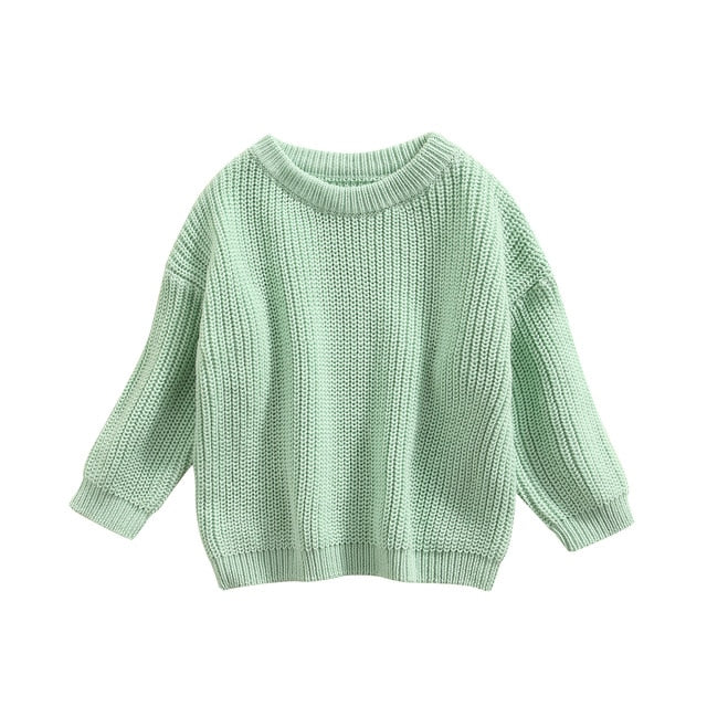 Juno - Baby & Toddler Chunky Knit Sweater , Mint Green