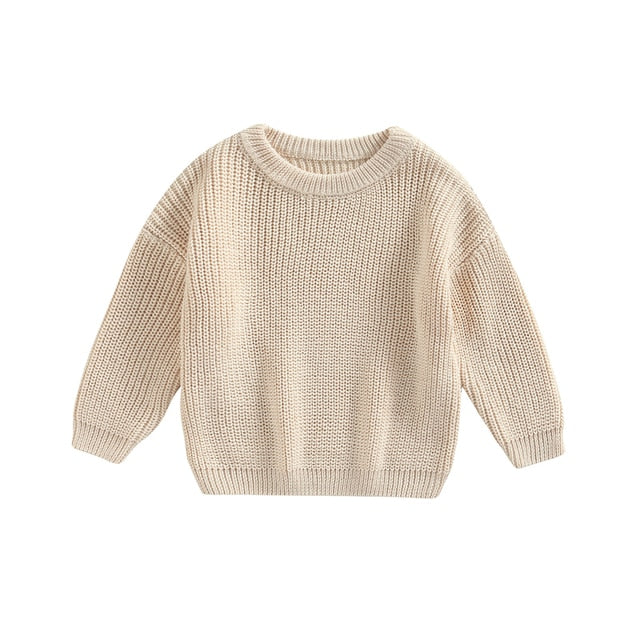 Juno - Baby & Toddler Chunky Knit Sweater , Milk Cream