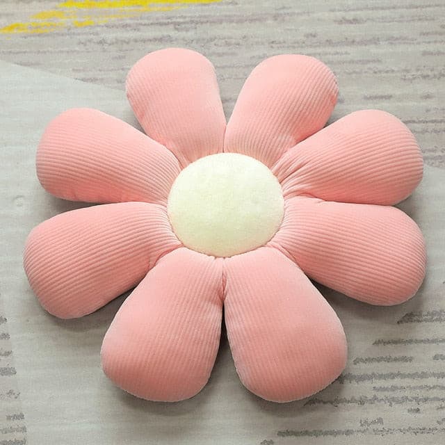 Plush Corduroy Flower Cushion.