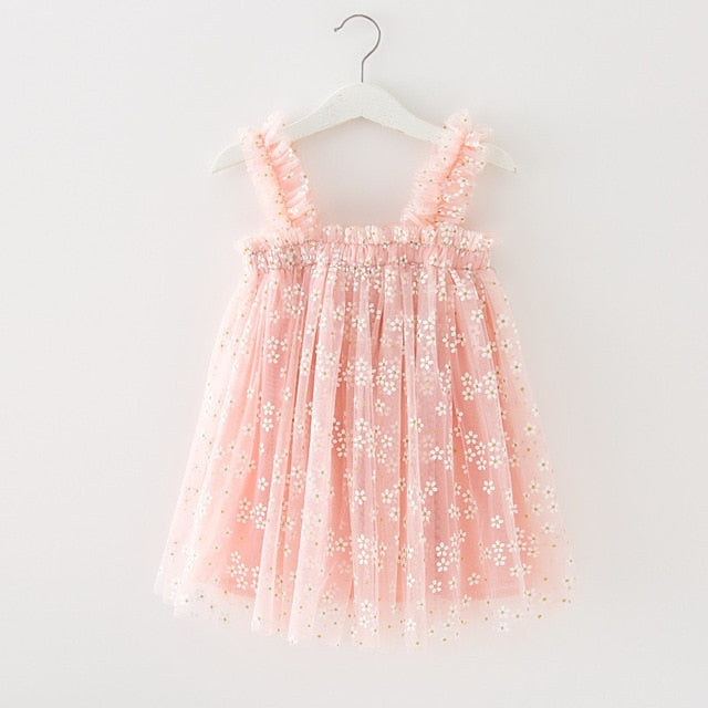 Sophia - Baby Girls Daisy Tulle Dress in Light Pink Sophia - Baby Girls Daisy Tulle Dress in Light Pink.