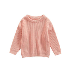 Juno - Baby & Toddler Chunky Knit Sweater , Sweet Pink