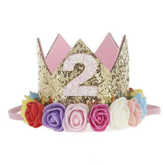 Glitter Baby Birthday Crown.