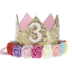 Glitter Baby Birthday Crown.