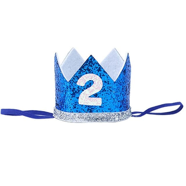 Glitter Baby Birthday Crown.