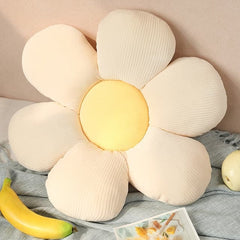 Plush Corduroy Flower Cushion.