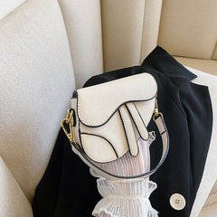 Girls Designer Mini Saddle Bag.