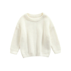 Juno - Baby & Toddler Chunky Knit Sweater , White