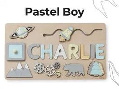 Personalized Custom First Name Wooden Puzzle Educational Toys For Toddlers Early Learning Gifts For Kids Baby Toy Boy &girl Gift