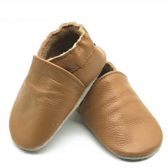 Genuine Leather Soft Sole Pre Walker - Tan