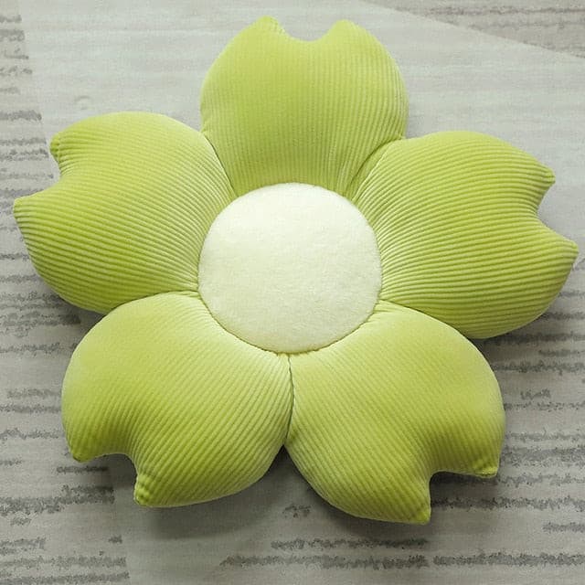 Plush Corduroy Flower Cushion.