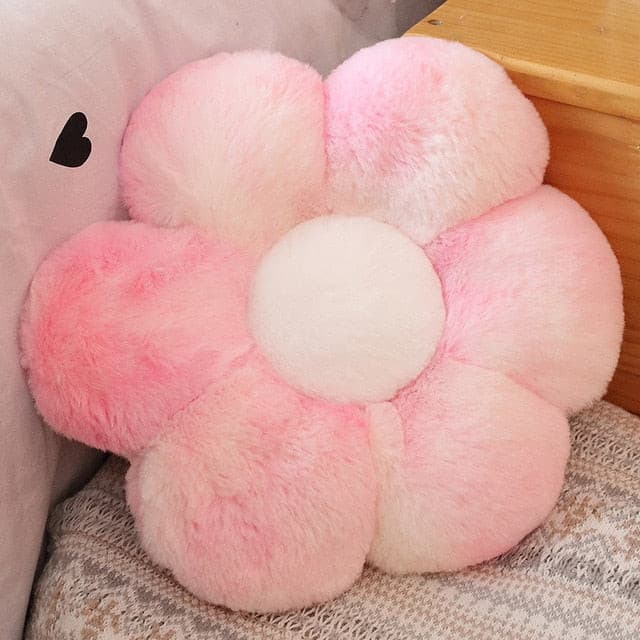 Plush Corduroy Flower Cushion.