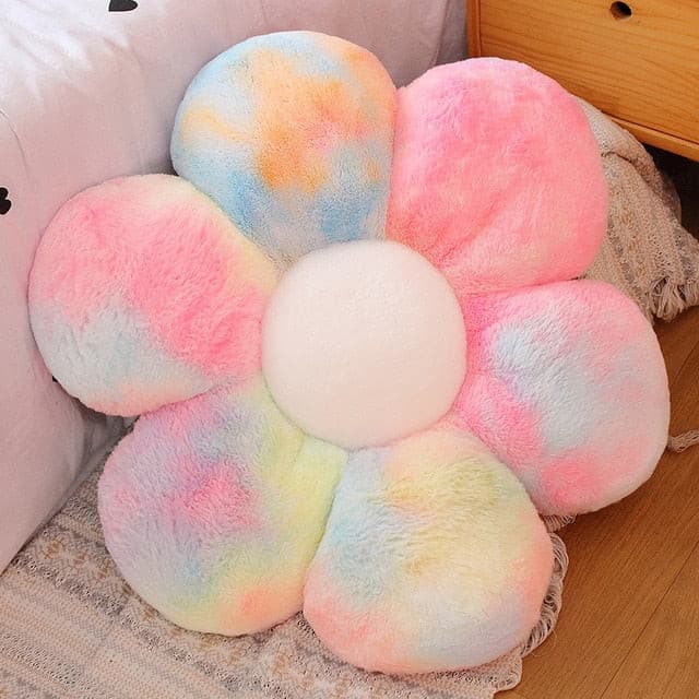 Plush Corduroy Flower Cushion.