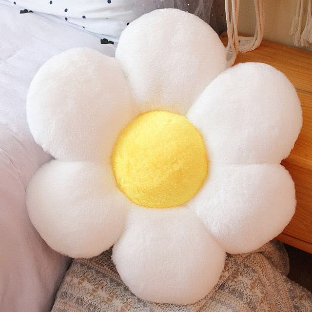 Plush Corduroy Flower Cushion.