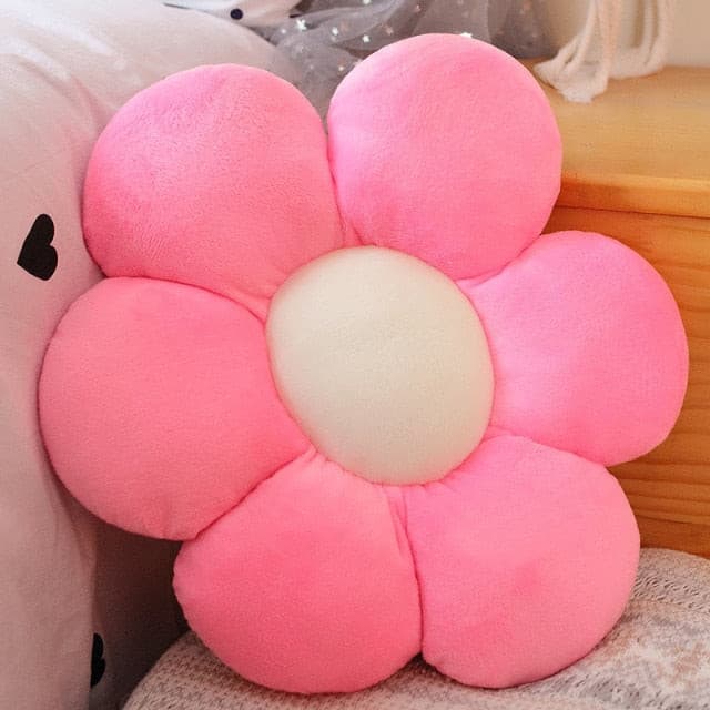 Plush Corduroy Flower Cushion.