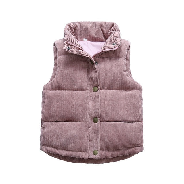 Otis - Kids Corduroy Vest Jacket, Pink