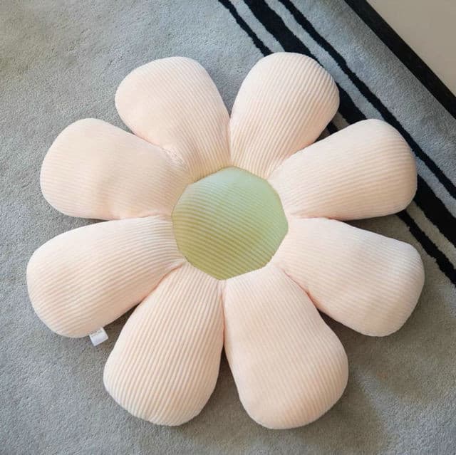 Plush Corduroy Flower Cushion.