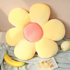 Plush Corduroy Flower Cushion.