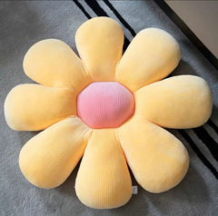 Plush Corduroy Flower Cushion.