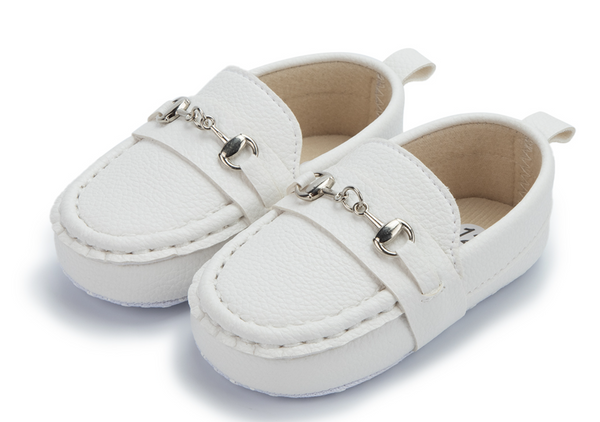 Boys Moccasin Loafers White Welcome! Thanks for looking in our shop
